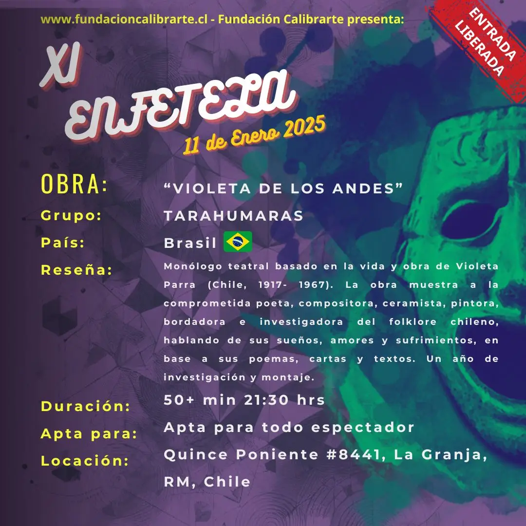 XI ENFETELA 11 DE ENERO "Violeta de los Andes" - Tarahumaras