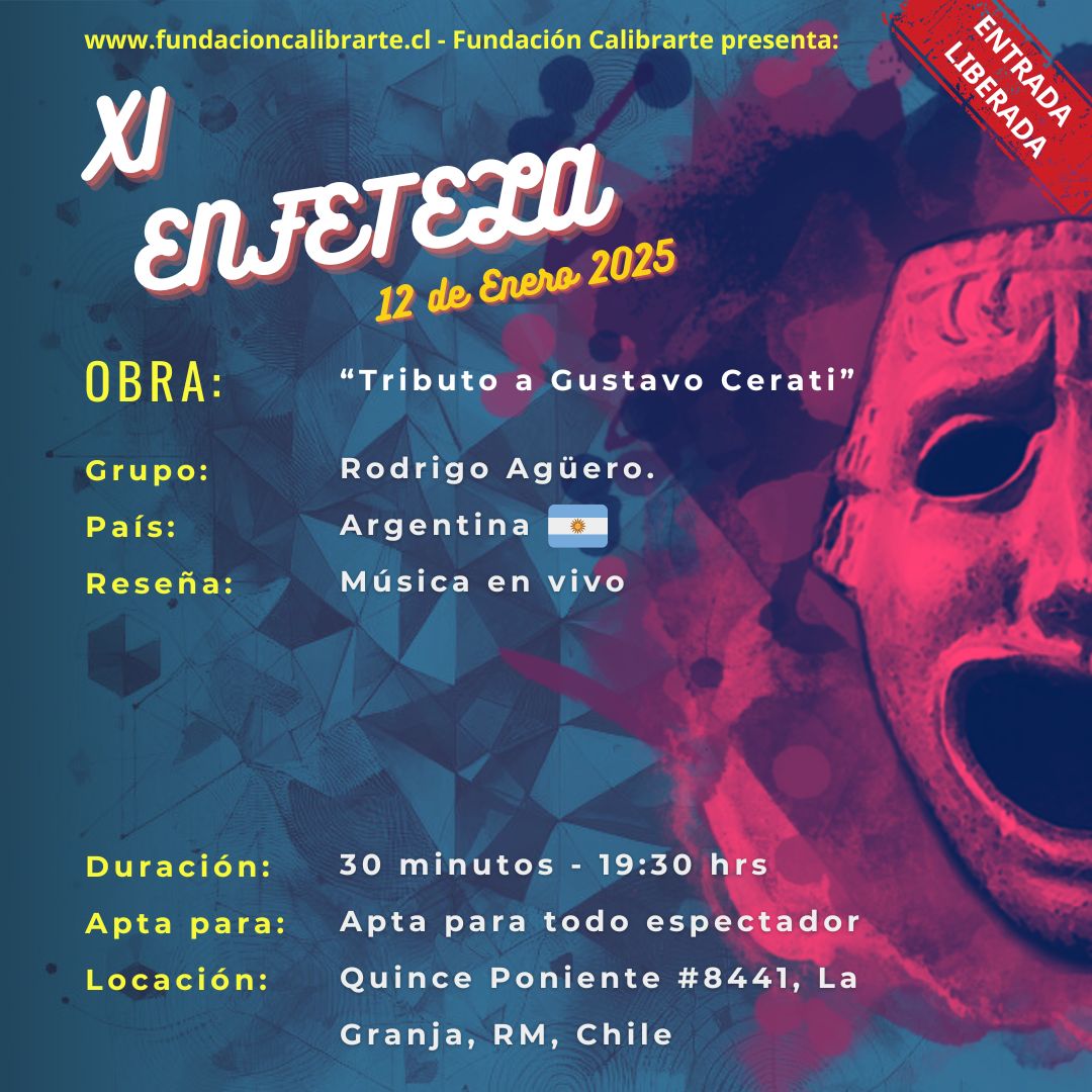 XI ENFETELA 12 DE ENERO “Tributo a Gustavo Cerati” - Rodrigo Agüero
