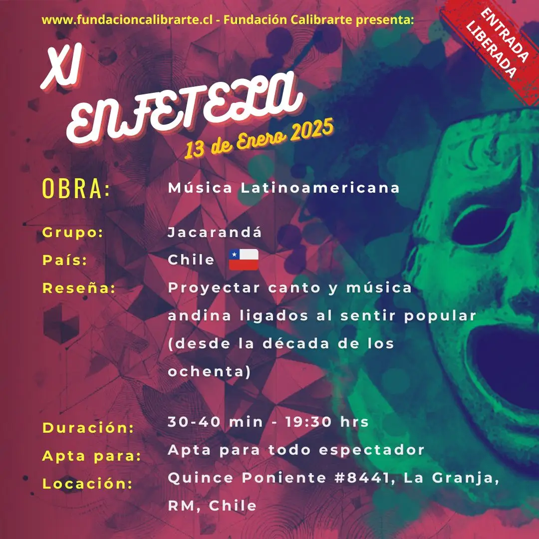 XI ENFETELA 13 DE ENERO “Música Latinoamericana” - Grupo Jacarandá