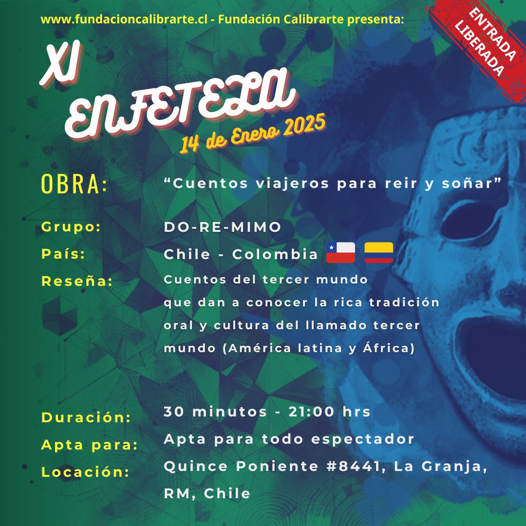 XI ENFETELA 14 DE ENERO “Cuentos viajeros para reír y soñar” - DO-RE-MIMO