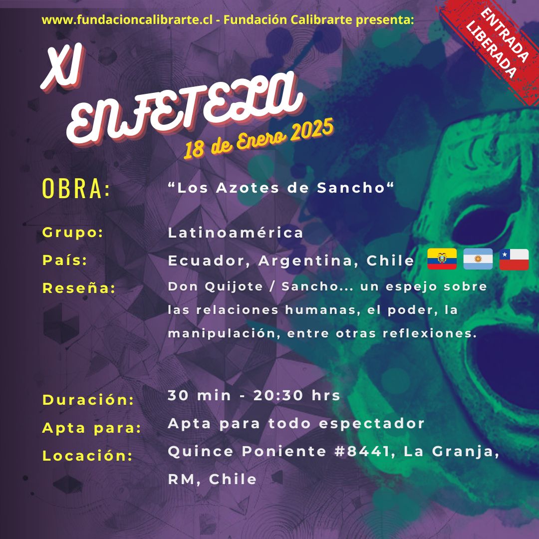 XI ENFETELA 18 DE ENERO “Los Azotes de Sancho“- Latinoamérica